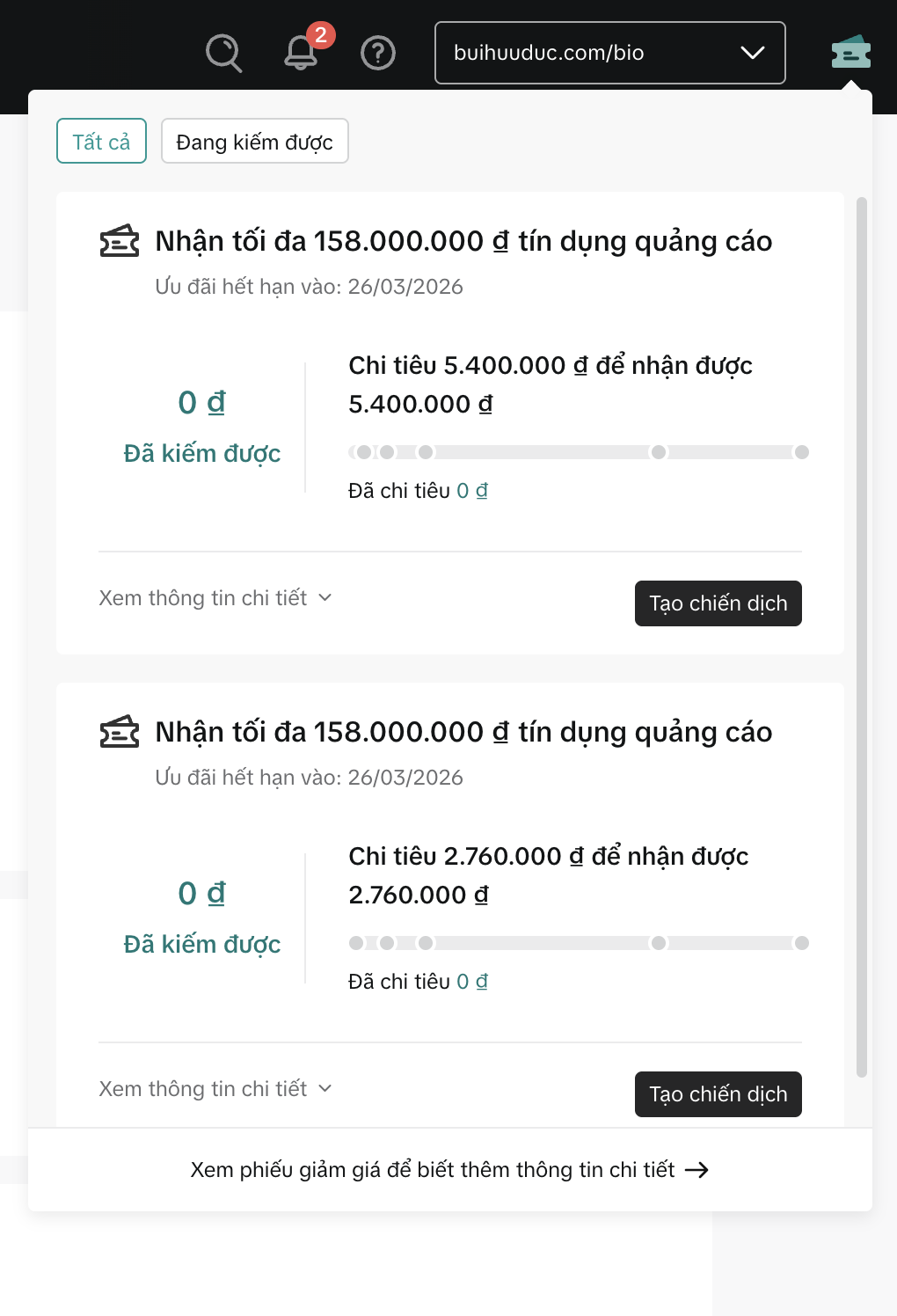 Hướng dẫn tạo tài khoản TikTok Ads hoàn tín 158 triệu